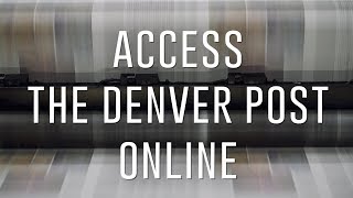 How to access Denver Post online