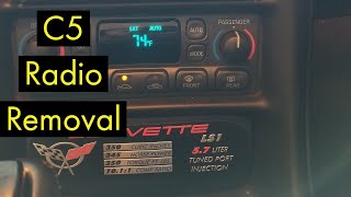 C5 Chevrolet Corvette, Radio removal