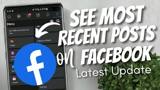 How to see most recent posts on Facebook