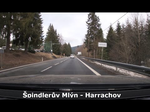 Driving from Špindlerův Mlýn to Harrachov | CZ