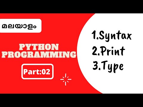 Part 2 Python Malayalam Tutorial For Beginners Python Coding Challengeaamil World