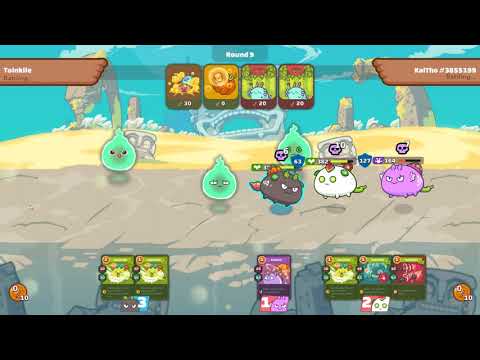 Close Fight Double Yam VS Double Grass Snake | Gas Unleash | Axie Infinity