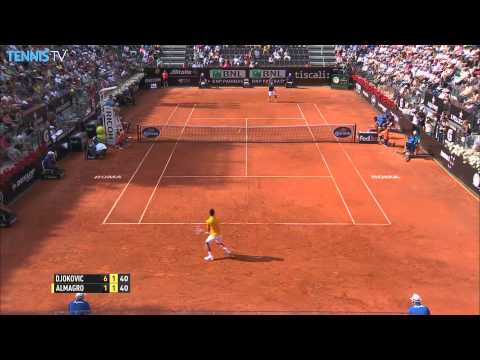 Nicolas Almagro Hot Shot Rome 2015 vs. Djokovic