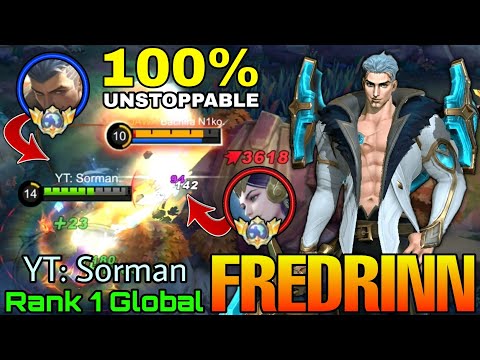 Unstoppable Fredrinn VS Top 1 Kadita - Top 1 Global Fredrinn by YT: Sorman. - Mobile Legends