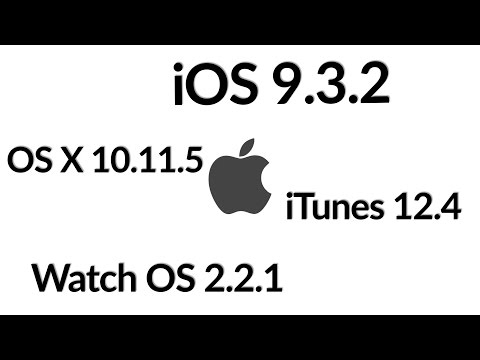 Software Updates |  iOS 9.3.2, Watch OS 2.2.1, Mac OS X 10.11.5, iTunes 12.4  [Review]