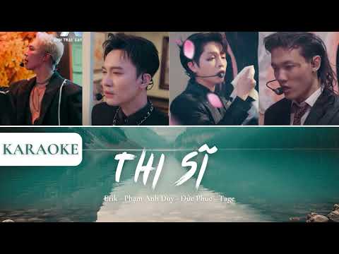 [KARAOKE - Beat Chuẩn] Thi Sĩ - Erik, Đức Phúc, TAGE, Phạm Anh Duy | Anh Trai Say Hi - VieOn