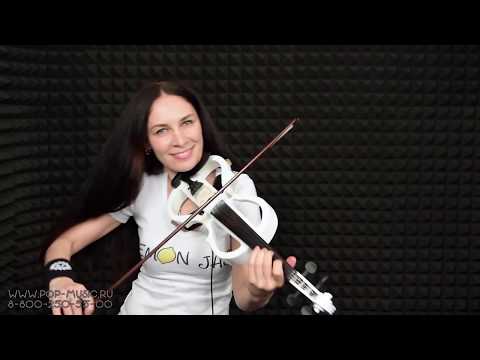 STAGG 4/4 electric violin set with white electric violin, soft case and headphones image 2