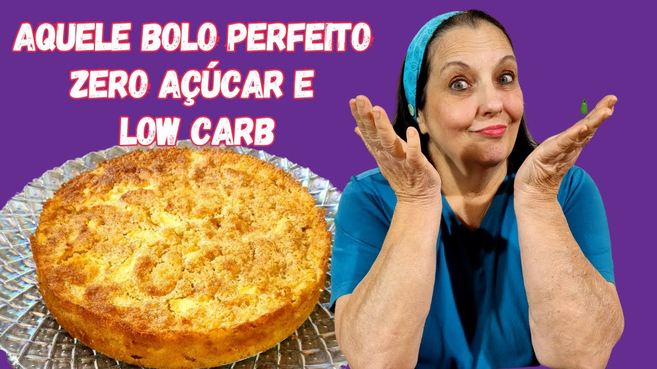 BOLO FOFINHO SICILIANO DE MAÇÃ DIET E LOW CARB DOS SONHOS (SEM FARINHA DE TRIGO)
