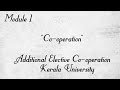 Cooperation Principles Theory And Practice 1st Module Part 1 Kerala University