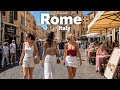 Rome Italy Summer 4K HDR Walking Tour