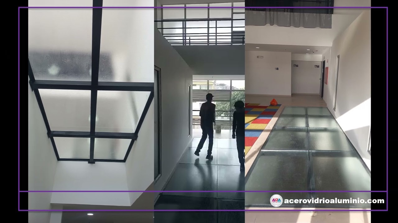 Miniatura piso de vidrio estructural
