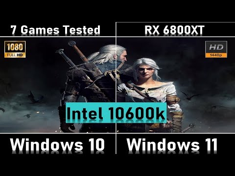 Intel i5 10600K Games Benchmark on windows 11