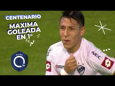 Máxima goleada de Quilmes en el Estadio Centenario en primera división.