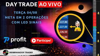 🔴 DAY TRADE AO VIVO 04/08/2026 [Dólar Futuro] 🔴