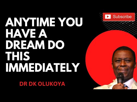 ANYTIME YOU HAVE A DREAM DO THIS IMMEDIATELY  PASTOR OLUKOYA #mfm #deliveranceservice #prayers