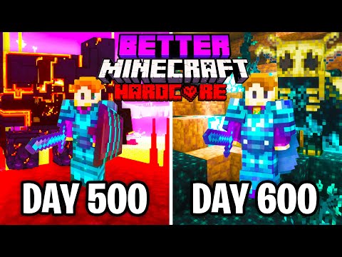 I Survived 600 Days in Better Minecraft Hardcore... Here's What Happened