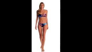 Vince Camuto The Whimsical Garden V Wire Bandeau Bikini Top | SwimOutlet.com