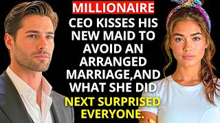 MILLIONAIRE CEO kisses his NEW MAID to avoid an ARRANGED MARRIAGE, and fell in LOVE with her