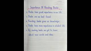 5 Lines Essay On Importance Of Reading Books 📚 In English 