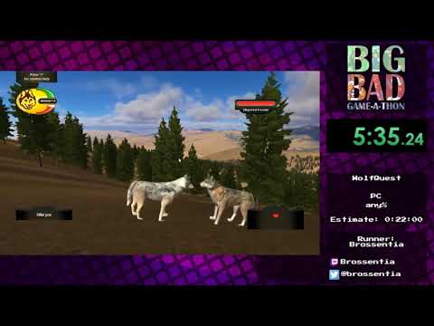 Big Bad Game-a-thon 2017 - WolfQuest by Brossentia