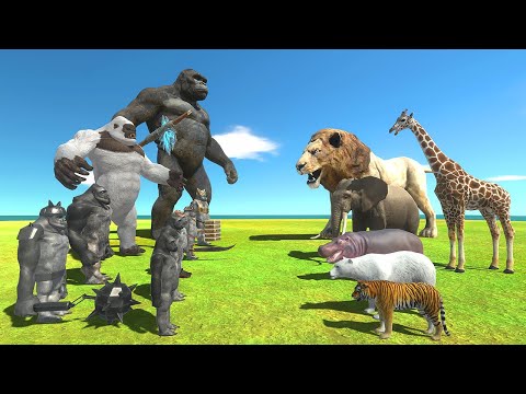 King Kong vs King of the Jungle - Animal Revolt Battle Simulator