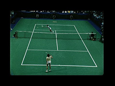 Arthur Ashe vs Bjorn Borg At The 1974 World Tennis Championship -  May 1974