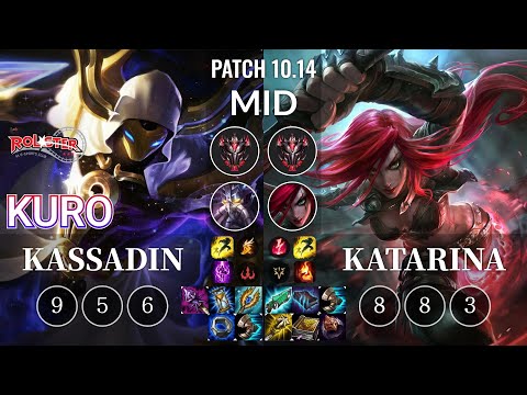 KT Kuro Kassadin vs Katarina Mid - KR Patch 10.14