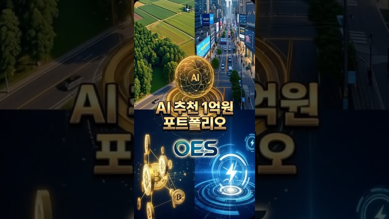 AI 추천 1억원 포트폴리오? 토지 / 암호화폐 과연? #다낭 #샌드박스 #원에코시스템   #OES  #블록…