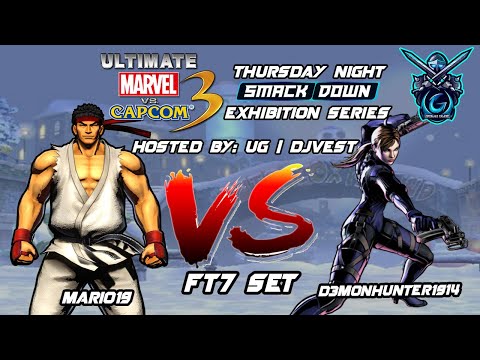 UMVC3 Thursday Night Smackdown Exhibition Series - Mario19 VS D3MONHUNTER1914 FT7 Set