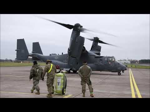 USAF MC-130J Commando II and CV-22B Osprey deployment in Sweden