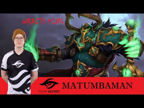 TEAM SECRET.MATUMBAMAN - Wraith King - Safelane [DOTA 2 GAMEPLAY]