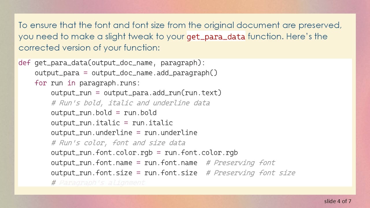 How to Resolve Font and Table Issues in the python-docx Module