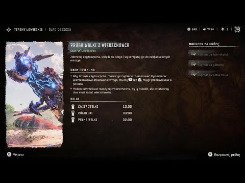 Horizon Forbidden West - Tereny Łowieckie Ślad Deszczu / Próba Walki z Wierzchowca