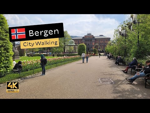 Walking in Bergen, Norway - Random Clips [4K]