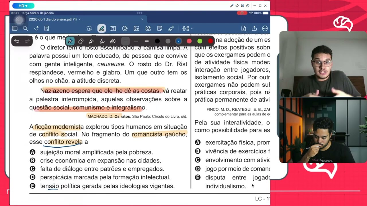 Resolução em Vídeo — Questão 40 ENEM 2020