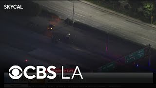 Deadly crash involving big rig closes lanes of 605 Freeway in Whittier