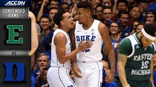 Eastern Michigan vs. Duke Condensed Game | 2018-19 ACC Basketball