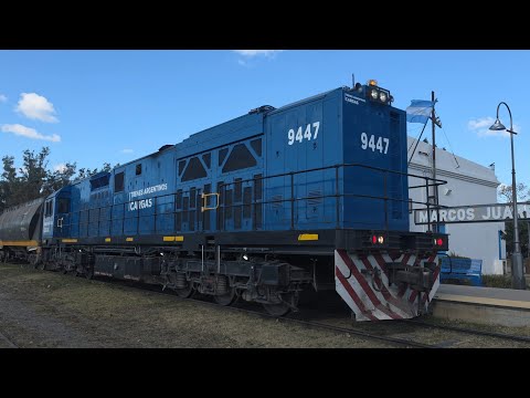 [4K] Tren de tolvas graneras de NCA con destino a General Deheza pasando por Marcos Juárez!!!!!!
