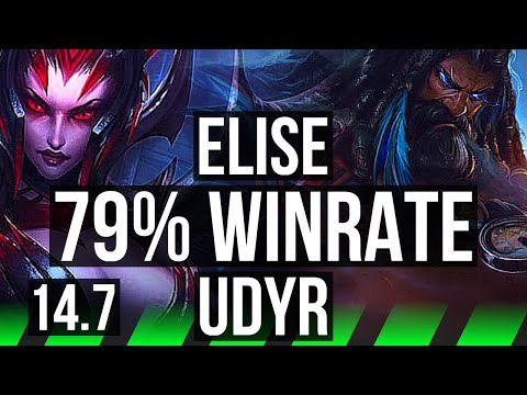 ELISE vs UDYR (JGL) | 79% winrate, 9/2/11 | NA Master | 14.7