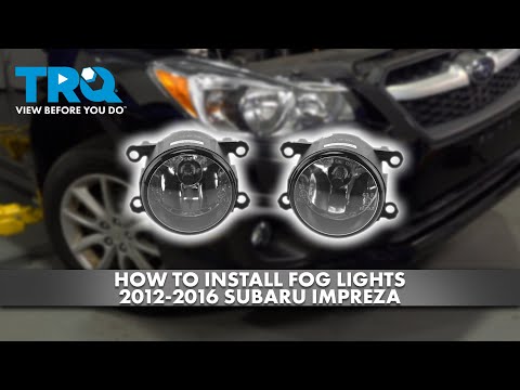 How to Install Fog Lights 2012-2016 Subaru Impreza