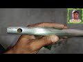 HOW TO MAKE A STEEL PIPE FLUTE AT HOME EASILY In Hindi Pawan Kumar