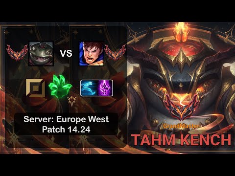 Tahm Kench Top vs Garen - EUW GrandMaster - Patch 14.24