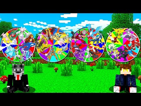 GIRE A ROLETA PRA CAPTURAR POKEMONS LENDARIOS RAROS - MINECRAFT PIXELMON MOD