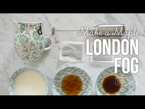 How to Make a Maple London Fog (Earl Grey Tea Latte) // + The secret to frothy milk at home!