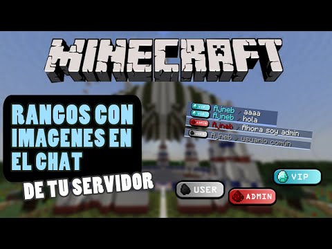 RANKS with IMAGES in the CHAT of your SERVER!  - Minecraft