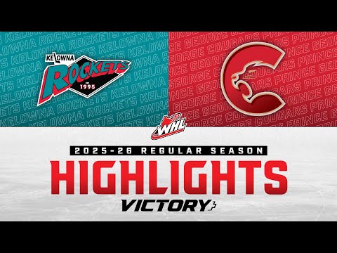 Kelowna Rockets at Prince George Cougars 10/8 | WHL Highlights 2025-26