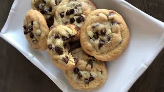 homemade chocolate chip cookies made with crisco