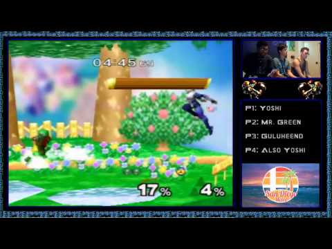 Melee friendlies with Guluheend, Yoshi, and Mr. Green 8/27/15