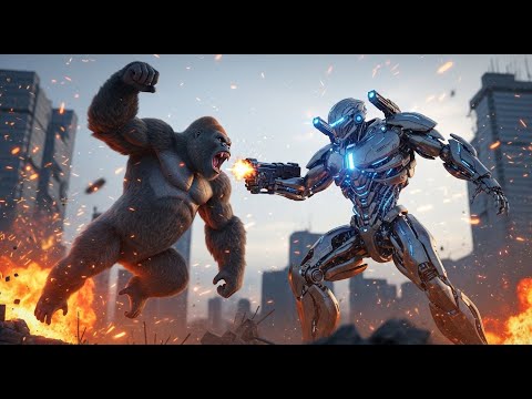 Final Battle: King Kong vs. the Super Sentinel Robot - Primal Power vs Tech