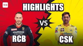 RCB vs CSK Highlights, IPL 2023: Chennai Super Kings beat Royal Challengers Bangalore by 8 runs